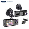 Dashcam VisionRoute 3 caméras : avant, intérieure et arrière, carte SD incluse